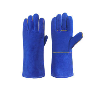 Safety Tig Welding <b>Gloves</b> Premium Goatskin Leather Fire Resistant Aluminium Welding <b>Glove</b> Protective Hand Welder <b>Gloves</b> - Product Image 2