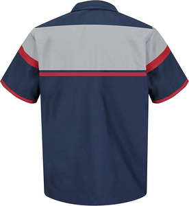 Camisa de Trabajo de Mecánico de Algodón Personalizada |   Uniforme Industrial de Manga Corta para Hombre, Antiencogimiento |   Ropa de Trabajo para Taller de Reparación de Automóviles |   ODM |   Seda - Product Image 2