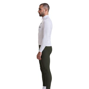 Men's White Breathable Custom <b>Long</b> <b>Sleeve</b> <b>Cycling</b> <b>Jersey</b> Full Zip Performance Road Bike Top Athletic - Product Image 5