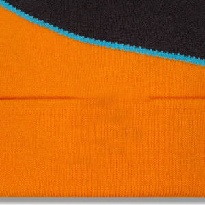 Gorros de punto de invierno de color sólido con logotipo personalizado, gorros de jacquard de buena calidad para adultos, gorro de jacquard con MOQ bajo. - Product Image 3