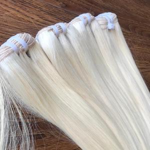 Extensiones de cabello de trama recta Silky Genius Bone Cabello virgen Rubio 100% Extensiones de cabello humano vietnamita alineadas con cutícula - Product Image 6