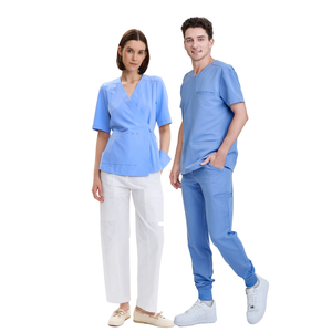 Tenues d'infirmières élégantes VN FACTORY, ensembles de blouses médicales pour femmes, costumes médicaux pour hommes, vêtements d'hôpital pour médecins/infirmières, usine FMF. - Product Image 2