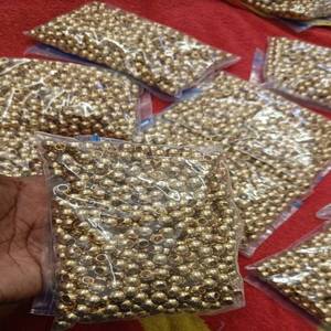 Customized Brass <b>Bead</b> for Jewelry Making Bearing Balls with Tapped Drilled or Threaded Big Hole - Product Image 1