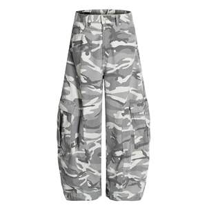 Pantalones Cargo de Hombre de Alta Calidad, Casuales, de Cintura Media, Estilo Urbano, 100% Algodón, con Estampado Real de Camuflaje, Estilo Carpintero - Product Image 5