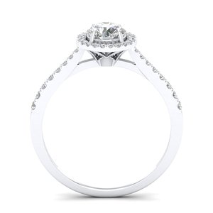 REYES Original Design 14K 18K Solid Gold Diamond Engagement Solitaire <b>Ring</b> For Women <b>Dainty</b> Wedding Gifts Fine Jewelry - Product Image 4