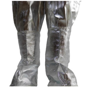 1000 degrés anti-température respirant anti-éclaboussures vêtements de travail salopette feuille d'aluminium aramide fendu vêtements de sécurité de protection - Product Image 2