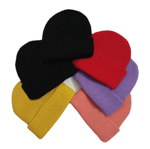 Jacquard Plaid Beanie Outdoor <b>Winter</b> Knit <b>Cap</b> Unisex Casual Thick Rib Knit 100% Acrylic - Product Image 2