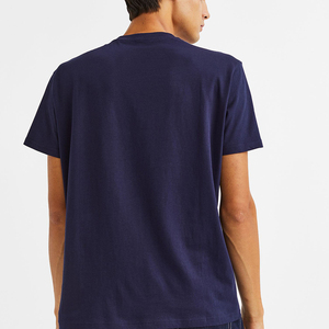 T-shirts vierges en coton de haute qualité pour hommes, col rond, taille américaine, personnalisables avec logo OEM, vente en gros, impression sur mesure - Product Image 5