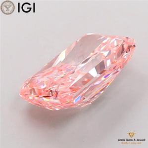 Diamante Cultivado en Laboratorio CVD, Color Rosa Intenso, Claridad VS2, Corte Radiante, con Certificado IGI, 5.01 Quilates, para Joyería Personalizada - Product Image 6