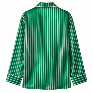 Iota Phi Lambda Sorority Women's Striped Pajama Set Button-Front PJs With Drawstring Pants Comfortable Sleepwear Cozy Loungewear - Product Image 4