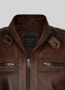 Chaqueta de Cuero para Hombre, a la Moda, Resistente al Viento, Chaqueta de Cuero para Hombre y Mujer, Estilos Personalizados, Charlotte Burnt, Múltiples Colores, Chaqueta de Cuero 2006 - Product Image 2