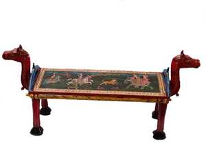 Mesa de centro de madera con cabeza de camello, mesa de centro antigua con temática de camello, artesanía de camello para muebles de sala de estar - Product Image 6