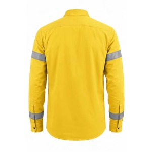 เสื้อเชิ้ตผู้ชายผ้าฝ้าย 100% ลดราคาพิเศษ ดีไซน์ใหม่ แขนยาว สะท้อนแสง ปลอดภัย เหมาะสำหรับงานเชื่อม - Product Image 4