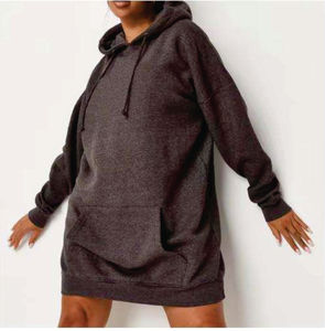 Sweat-shirt à capuche oversize pour femme, imprimé et brodé sur mesure, décontracté, imperméable, mode automne-hiver, manches longues - Product Image 6