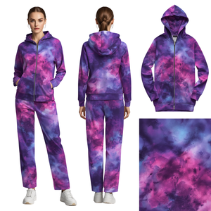 Conjunto Deportivo Sublimado con Degradado Abstracto para Mujer - Product Image 1