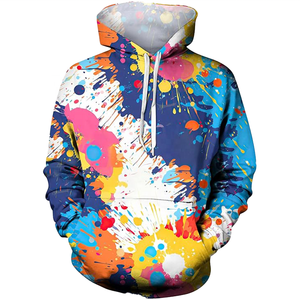 เสื้อสเวตเตอร์ผ้าฟลีซซับในพิมพ์ลายกราฟิกสีพื้นระบายอากาศได้ดีเป็นมิตรกับสิ่งแวดล้อมดีไซน์ใหม่สำหรับฤดูหนาว - Product Image 3