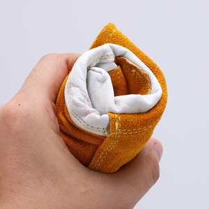 2026 Cowhide Split Leather Working Safety Labor Welding <b>Glove</b> Heat Resistant With <b>Wool</b> Fleece Lining Mig Welding - Product Image 4