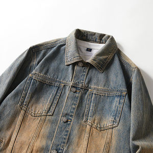 LUXE ATTIRE INDUSTRY Chaquetas Vaqueras Unisex, Cortavientos, Estilo Urbano, Jeans Azules, Moda Casual, Algodón, Primavera, Precio Económico al por Mayor - Product Image 6
