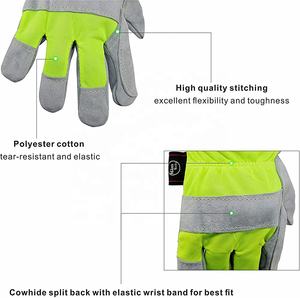 Gants de travail d'hiver pour hommes en cuir de vache fendu imperméable à l'eau Construction/Jardin Travail Sécurité Antidérapant Anti-Impact Anti-Chaleur Soudage - Product Image 3