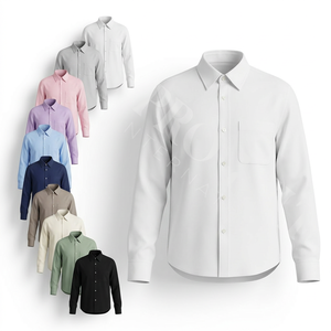 Camisa de Vestir Informal, Transpirable, de Alta Calidad, a Cuadros, de Franela, Manga Larga, con Botones, Mezcla de Algodón, Elegante, para el Trabajo - Product Image 1