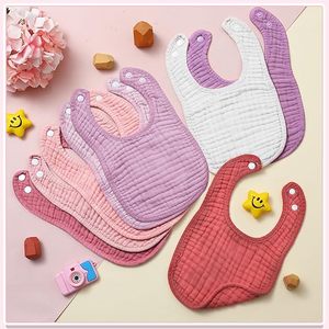 Bavoirs pour bébé en coton doux 100% bambou, lavables en machine, réutilisables, écologiques - Product Image 4