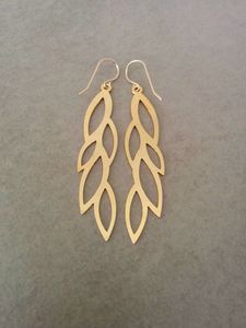 ต่างหูระย้าสีทองวินเทจเครื่องประดับแต่งงานอินเทรนด์สำหรับทุกโอกาสทองเหลือง - Product Image 5