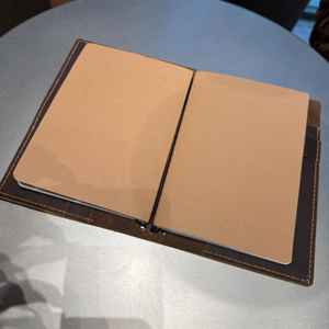 Classic Genuine Leather Smell Proof Heavy Duty Protection <b>A5</b> Refillable Notebook Cover Case for Daily Writing LNBC-0044 - Product Image 3