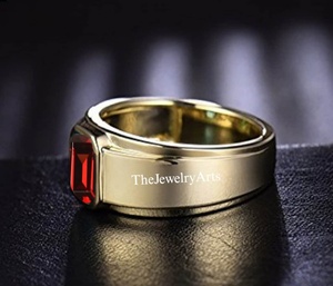 January Birthstone Natural Red Garnet <b>Ring</b> for <b>Men</b> and Women Solid 925 Sterling <b>Silver</b> Handmade Vintage Gemstone Promise <b>Ring</b> - Product Image 5