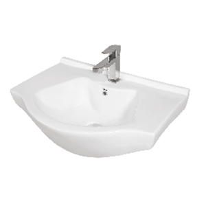 Affordable Price Premium Quality Home and Restaurant Usage Ceramic Sanitary Ware White Wall Mounted Wash <b>Basin</b> Sink for Sale - Product Image 1