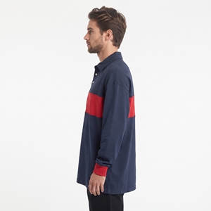 Camisetas Polo para Hombre con Cuello Abotonado, Corte Holgado, Estilo Urbano de Verano, 100% Algodón Poliéster, Oversize, Hombros Caídos - Product Image 5