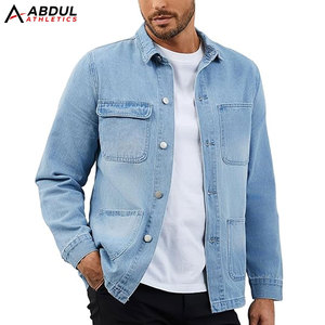 Stylish Jeans Winter Jacket For Men Warm Inner Lining Street Style Outfit Perfect For Daily Use Modern Fashion Look - Product Image 1