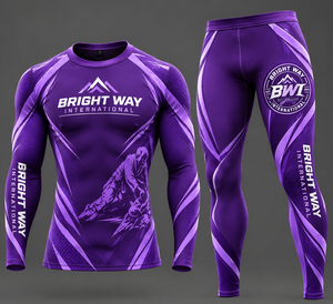 Compression Fitness Training Bodybuilding Long Sleeve Breathable Four-Way StretchUPF50+ <b>swim</b> <b>shirt</b> <b>men</b> Eco-friendly polyester - Product Image 1