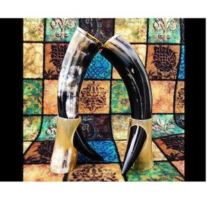 แก้วน้ำทำจากเขาวัวธรรมชาติ งานแฮนด์เมด ขัดเงาอย่างดี สไตล์ไวกิ้ง เหมาะสำหรับธีมยุคกลาง มีจำหน่ายแล้ว - Product Image 4