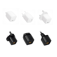 Chargeur Mural GaN PD USB-C USB-A 30W 33W à Charge Rapide, Compact, Pliable, Alimentation Intelligente Dynamique pour iPhone 17, Samsung, Tablette, PPS