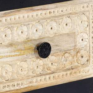 Mesitas de Noche de Madera de Mango Maciza y MDF en Gris y Natural - Product Image 6