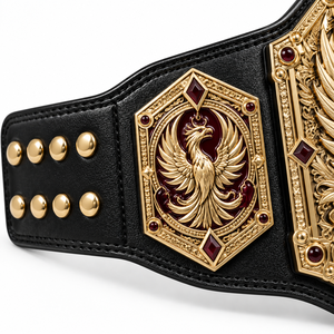 Cinturón de Campeonato Personalizado con Diseño de Fénix Dorado para Lucha Libre, Boxeo, MMA, Placas Metálicas, Cuero PU, Logotipo Personalizado, Fabricante OEM - Product Image 5