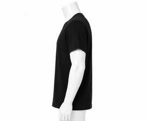 Ensemble T-shirt et short en coton mélangé pour homme, coupe classique, décontracté, été, sport, deux pièces - Product Image 3