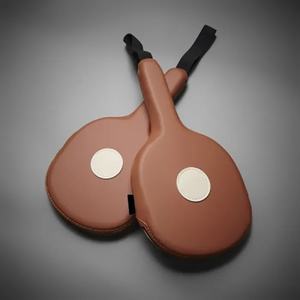 Cible de frappe pour entraînement de boxe et kickboxing, double paume de frappe en cuir véritable, légère et durable, pour Taekwondo - Product Image 3