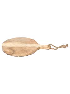 Planche à découper en bois d'acacia, style ronde, épaisse, durable, sûre pour les couteaux, idéale pour couper, servir et décorer la cuisine de manière rustique - Product Image 4