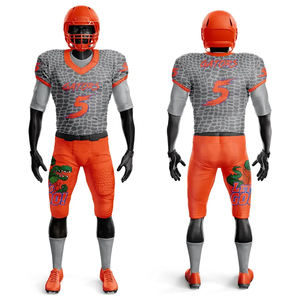 Production rapide d'uniformes sportifs pour adultes, tailles mixtes en gros, vêtements de football américain de qualité compétition, respirants, pour clubs et écoles, coupe courte - Product Image 6