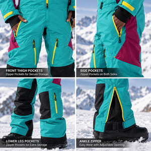 Combinaison de ski imperméable haut de gamme pour homme, combinaison de snowboard professionnelle, combinaison d'hiver pour la neige, équipement de ski haut de gamme - Product Image 6