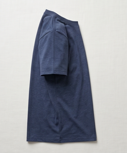 T-shirt à manches courtes bleu marine pour homme, coupe classique, couleur unie, décontracté, col rond, jersey en coton tricoté - Product Image 5
