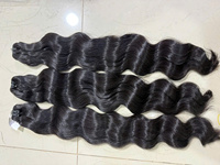 Vente en gros de mèches de cheveux humains vietnamiens 100% naturels, ondulés et bouclés, double épaisseur, extensions de cheveux vierges