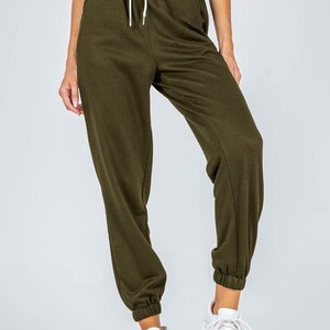 <b>Women's</b> Fitness <b>Joggers</b> Pants Baggy Casual <b>Straight</b> Wide <b>Leg</b> Drawstring Elastic Sports High Waist Sweatpants For <b>Women</b> - Product Image 3