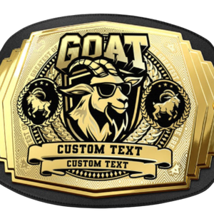 GOAT Championship Belt Premium Quality Sports Belt with Custom Text Perfect for Awards and Tournaments - Product Image 5