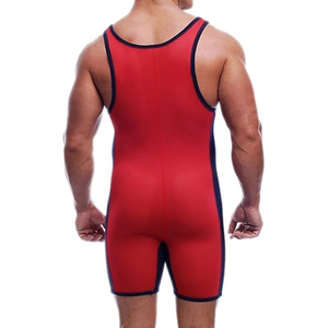 Men Wrestling Singlet Sleeveless Bodysuit <b>Athletic</b> Compression <b>Supporter</b> Sportswear Jumpsuit for Wrestling Training Gym - Product Image 3