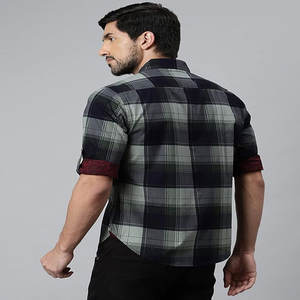 Manga larga de algodón sin arrugas para hombre de alta calidad para camisas de vestir con cuello de Polo diseño de botones personalizable de primavera para - Product Image 3