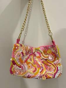 Bolso de Mano de Diseño con Cuentas Multicolores para Mujer, Artesanía Elegante para Fiestas, Uso Diario y Ocasiones Especiales - Product Image 1
