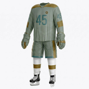 Conjunto de Uniforme de Hockey sobre Hielo para Exteriores, Tela de Primera Calidad, Diseño Ligero y Cómodo, Ideal para Entrenamiento Deportivo y Partidos - Product Image 2
