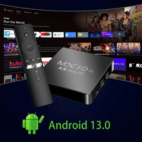 TV Box MX10 - Receptor de TV con Luz de Color - Android 14 - Asistente de Lenguaje Inteligente - TVBOX